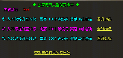 1.76复古传奇新手玩家应该多注意提升自己的等级